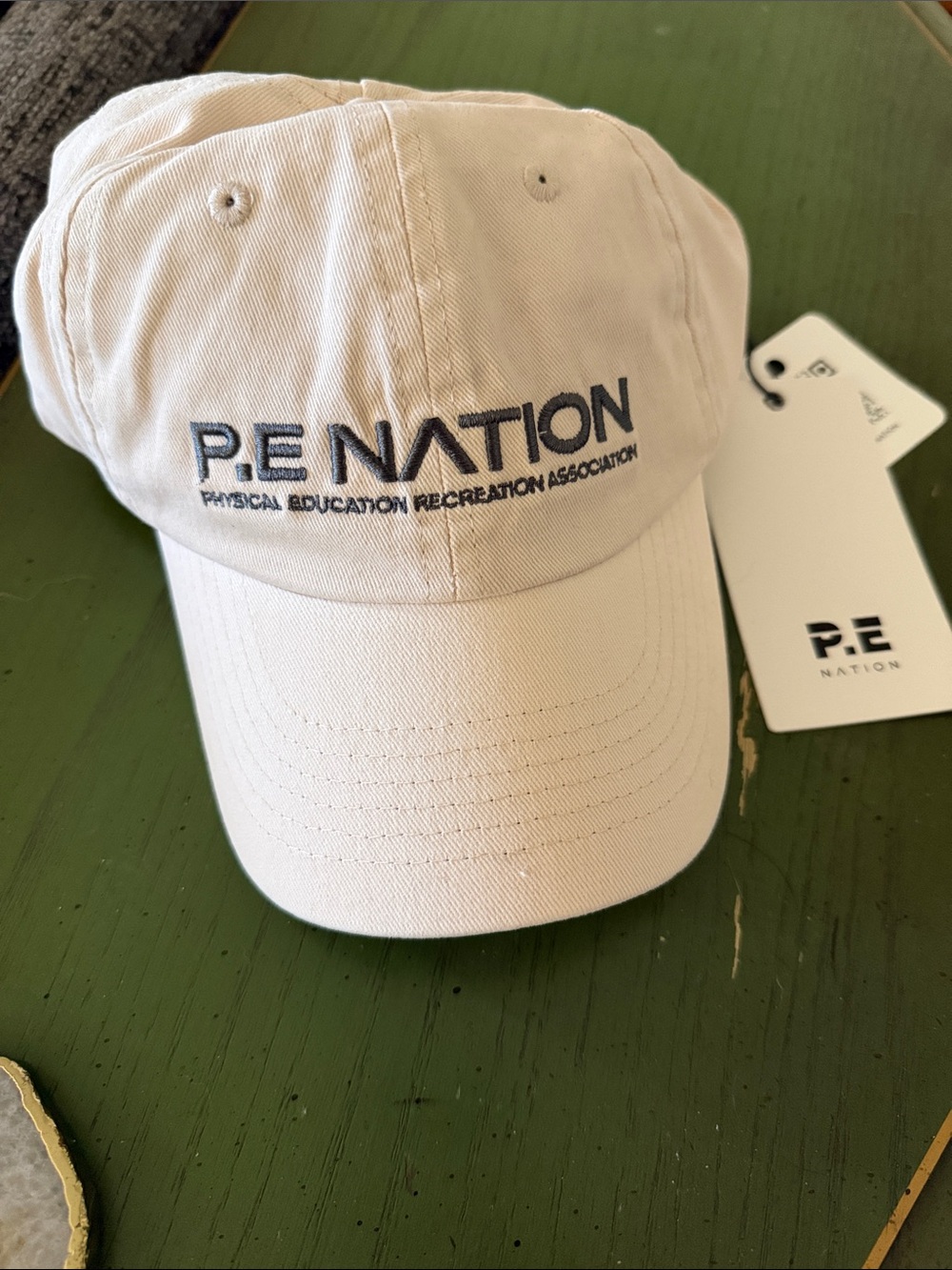 P.E Nation light pink Baseball Cap with dark grey Logo